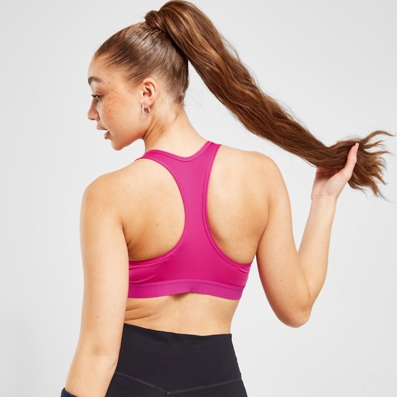 Nike Small Dri Fit Swoosh Sports Bra Racerback Athletic Fushia - Picture 9 of 12